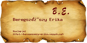 Beregszászy Erika névjegykártya